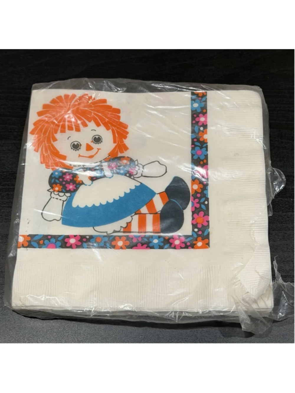 Hallmark Raggedy Ann Doll Party Napkins Sealed 16 Count Decoupage Craft Vintage